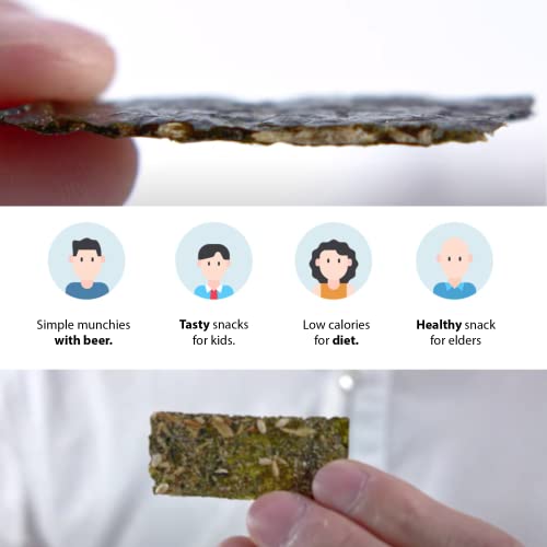 Danggims Assorted Roasted Korean Seaweed Snack, Low Calorie Chip...