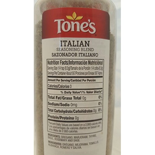 Tones Italian Seasoning - Classic Blend Of Herbs 6 Oz