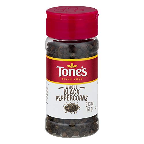 Tones Whole Black Peppercorns, 2.13 Oz. 2 Pack