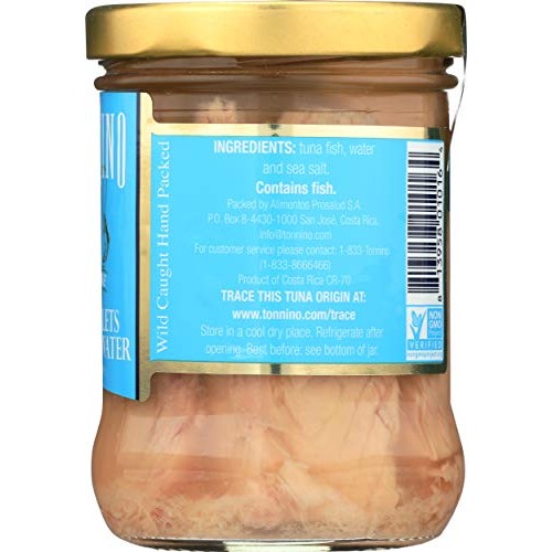 Tonnino Tuna, Tuna Fillets Yellow Fin Spring Water, 6.7 Ounce