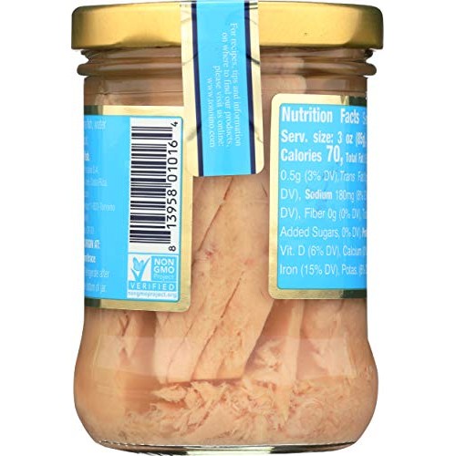 Tonnino Tuna, Tuna Fillets Yellow Fin Spring Water, 6.7 Ounce