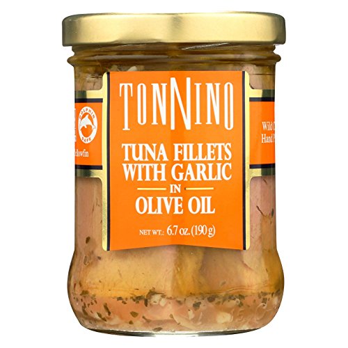 Tonnino Tuna Fillet,Garlc/Olvoil 6.7 Oz Pack Of 6