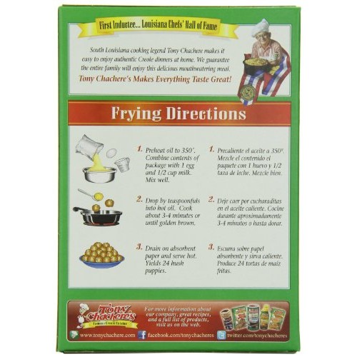 Tony Chacheres Creole Hush Puppy Mix, 9.5-Ounce Bags Pack Of 12
