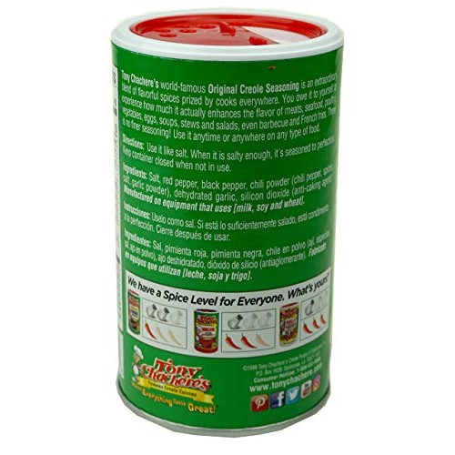 Tony Chacheres Original Creole Seasoning, 8 Oz