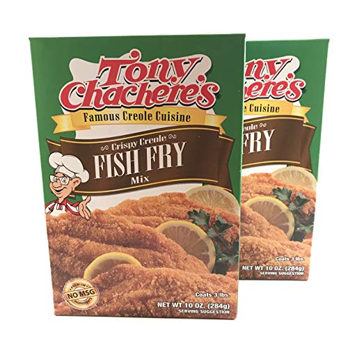 Tony Chacheres Crispy Creole Fish Fry Mix, 10 Ounce Pack Of 2