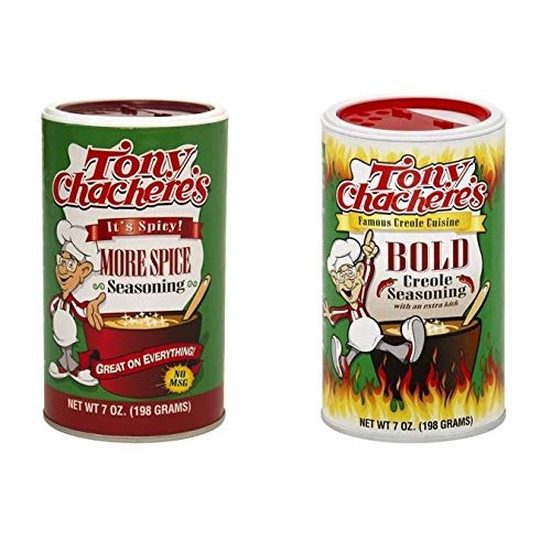 Tony Chacheres No Msg Spicy Cajun Creole Seasoning Bundle - 1 E