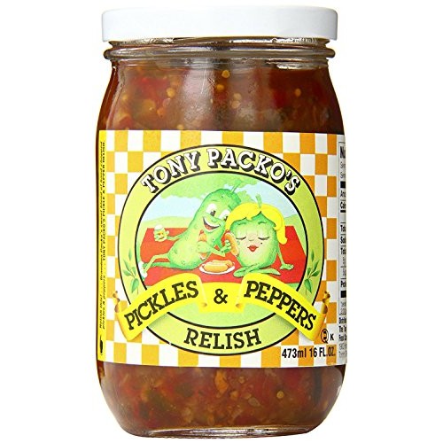 Tony Packos Pickle And Pepper Relish, 16 Ounce -- 12 Per Case.