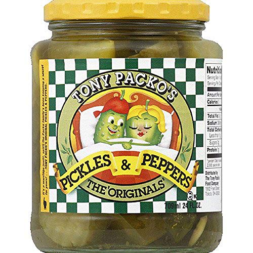 Tony Packos Pickles &Amp; Peppers Original - 24Oz Jar
