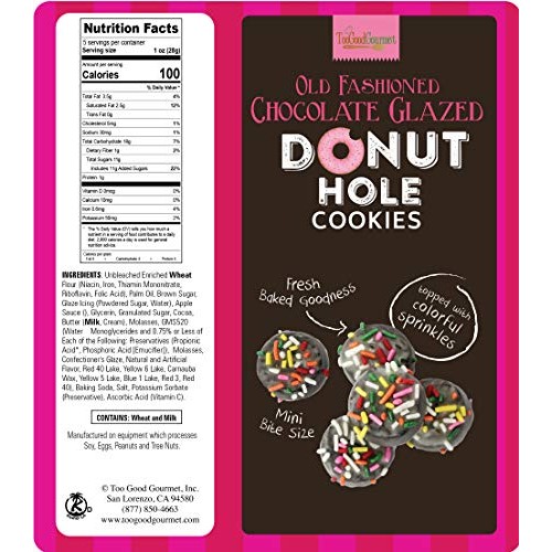 Too Good Gourmet Donut Hole Cookies In 3 Irresistible Flavors, G