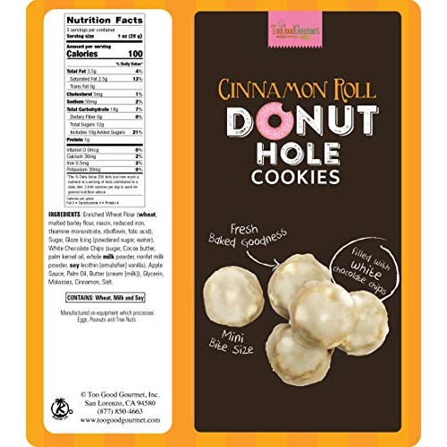 Too Good Gourmet Donut Hole Cookies In 3 Irresistible Flavors, G