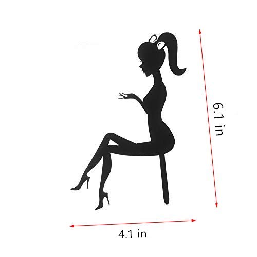 Tooeary Acrylic Cake Topper High Heels Lady Girl Cupcake Topper ...
