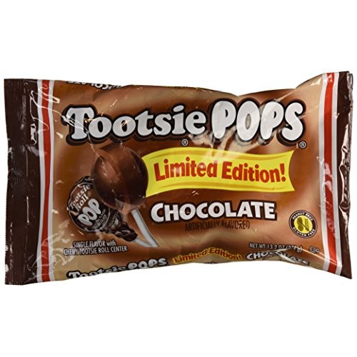 Tootsie Pops Limited Edition Chocolate Pops 13.2 Oz
