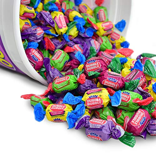 Tootsie Roll Dubble Bubble - Assorted Flavors, Reusable Tub 300