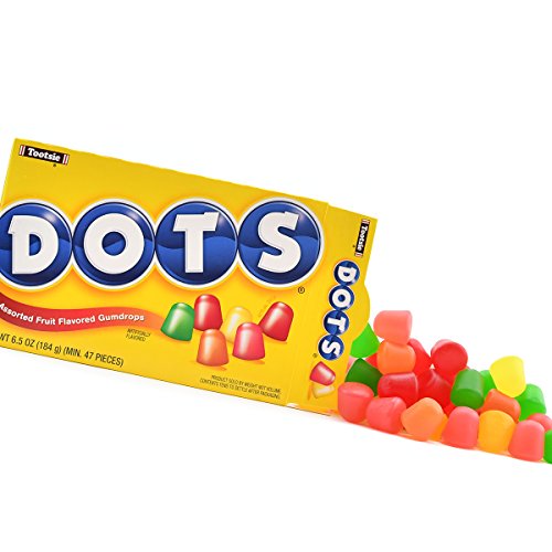 Dots Assorted Fruit Candy, 6.5 Oz Box, Pack Of 12