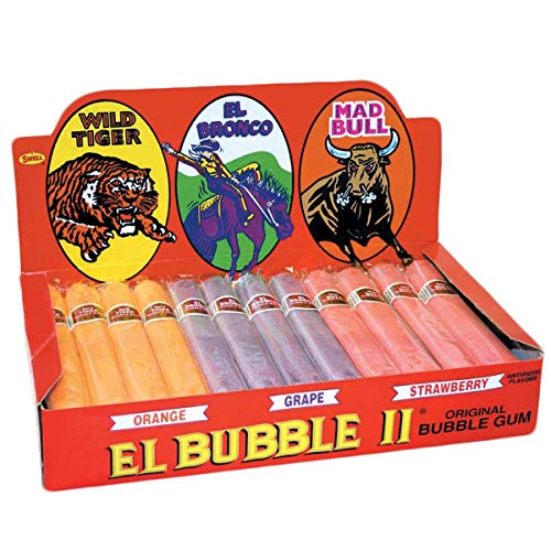 Dubble Bubble El Bubble Ii Bubble Gum Cigars, Assorted Fruit Fla