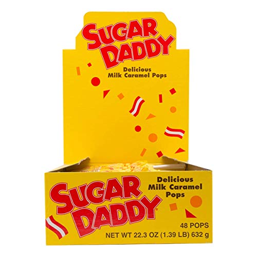 Sugar Daddies Milk Caramel Pops, 48-Count Of 0.47 Oz. Pops