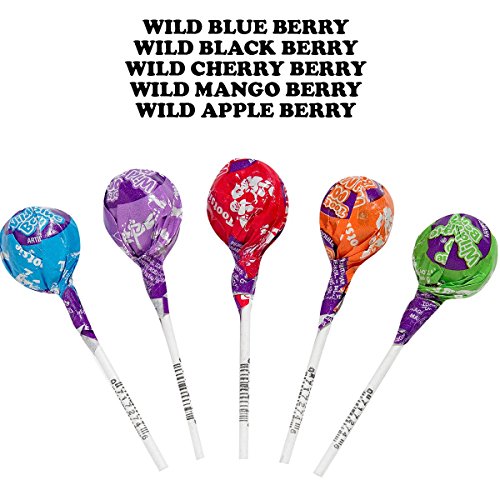 Tootsie Pops Assorted Wild Berry Flavors with Chocolatey Center,...
