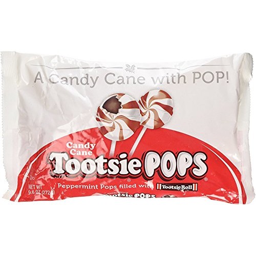 Candy Cane Tootsie Pops 9.6 Ounce