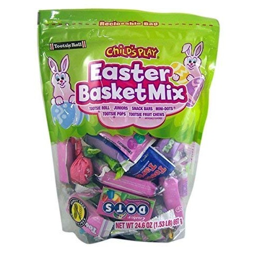 Tootsie Roll Childs Play Easter Basket Bulk Individually Wrapped...