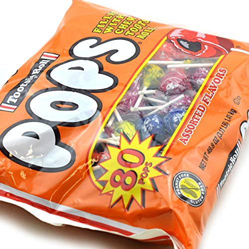 Tootsie Roll Pops Assorted Flavors, 80 Count Bag