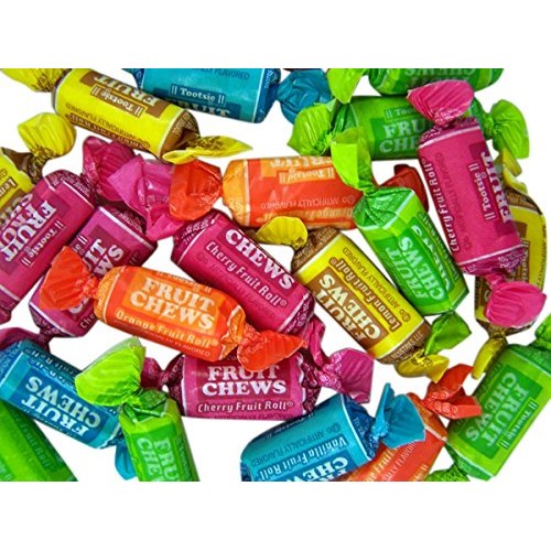 Tootsie Fruit Chews Assorted Fruit Rolls, 5.8 Oz, Pack Of 3