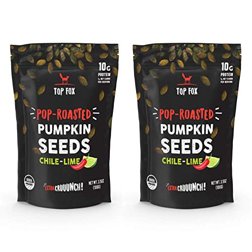 Top Fox Snacks - Organic Pop-Roasted Pumpkin Seeds | Healthy Pro