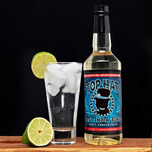 Top Hat Quinine Tonic Syrup -5X Natural Quinine Concentrate - 32