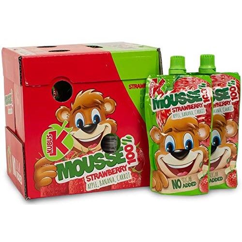 Tymbark Kids Kubus Smoothie Pouches, 100% Fruit &Amp; Vegetable Juic