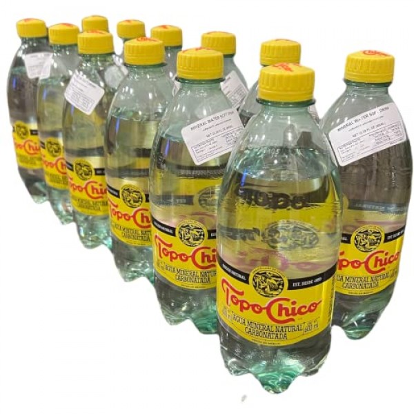 Topochico Mineral Drinking Water, 20 Oz. Plastic Bottles, Pack
