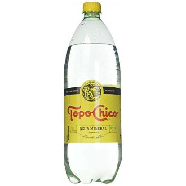 Topo Chico Mineral Water, 50.7 Oz Plastic Bottle Pack of 4, Tot...