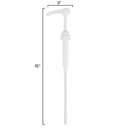 Torani And Davinci White Syrup Pumps, Fits 25.4 Oz/750Ml Bottles