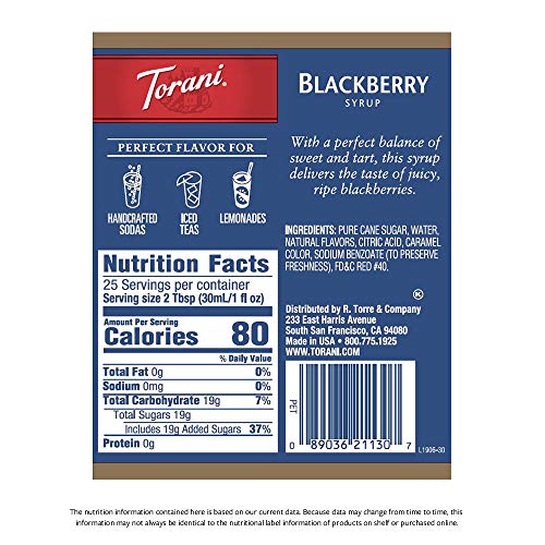 Torani Syrup, Raspberry, 25.4 Oz