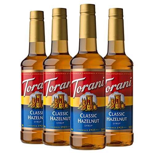 Torani Syrup, Classic Hazelnut, 25.4 Ounces Pack Of 4