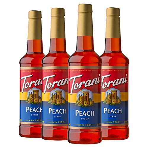 Torani Syrup, Peach, 25.4 Ounces Pack Of 4