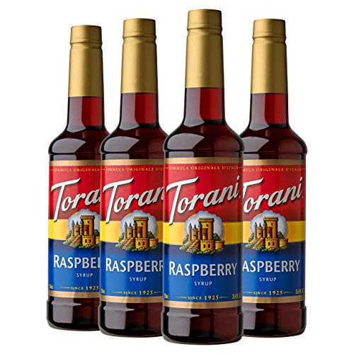 Torani Syrup, Raspberry, 25.4 Ounces Pack Of 4