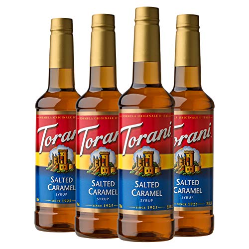 Torani Syrup, Salted Caramel, 25.4 Ounces Pack Of 4