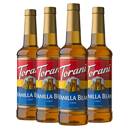 Torani Syrup, Vanilla Bean, 25.4 Ounces Pack Of 4