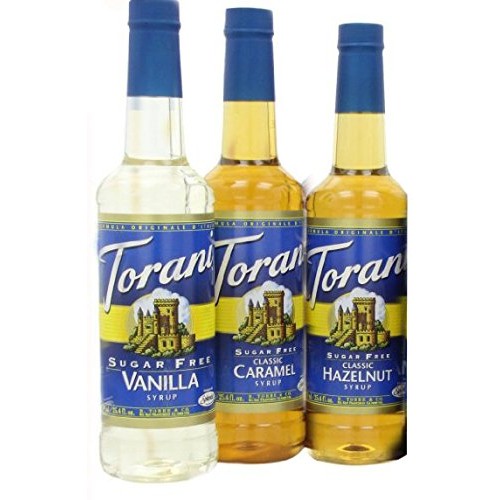 Torani Coffee Sugar Free Syrup Variety Pack, 25.4 Ounce Pack Of