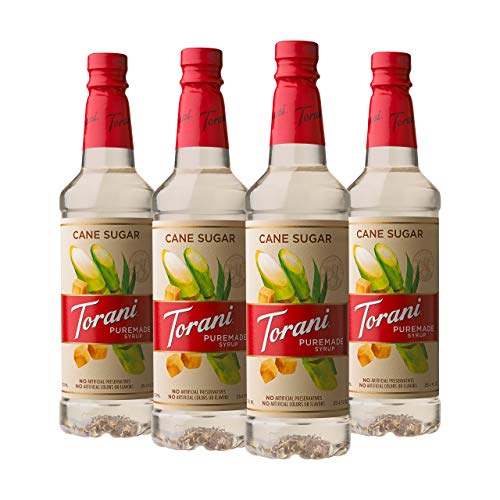 Torani Puremade Cane Sugar Syrup, 750 Ml Pack Of 4