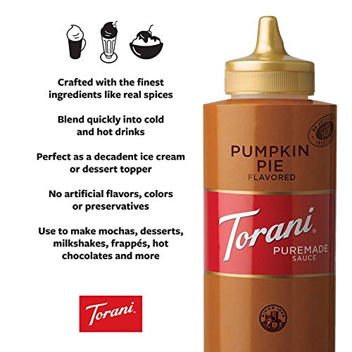 Torani Puremade Pumpkin Pie Sauce, 16.5 Ounces
