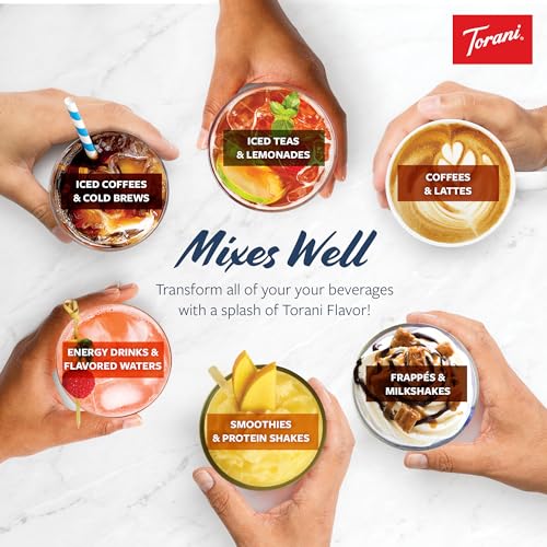 Torani Puremade Sauce Variety Pack with Extra Caramel, 16.5 Ou...