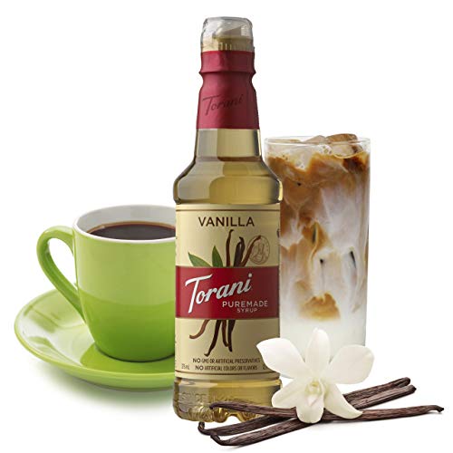 Torani Puremade Syrup, Vanilla, 12.7 Ounce Bottle Pack Of 4