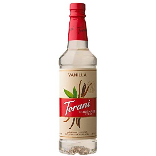 Torani Puremade Syrup, Vanilla Flavor, Pet Bottle, Natural Flavo