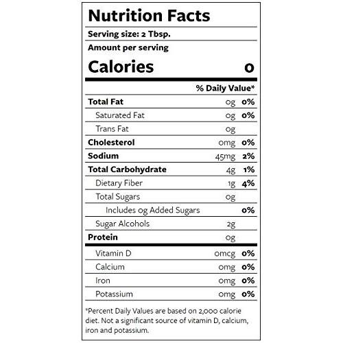 Torani Puremade Syrup, Zero Sugar Hazelnut Flavor, Glass Bottle,