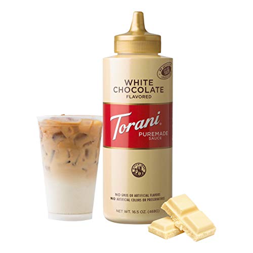Torani Puremade White Chocolate Sauce,16.5 Ounces