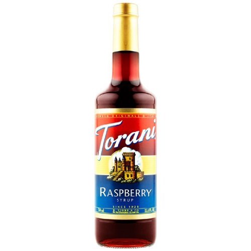 Torani Raspberry Fruit Flavoring Syrup, 750Ml 25.4 Fl Oz Glass