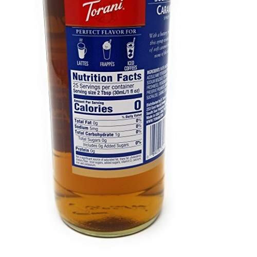 Torani Sugar Free Caramel Syrup