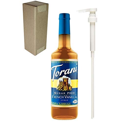 Torani Sugar Free French Vanilla Flavoring Syrup, 750Ml 25.4 Fl