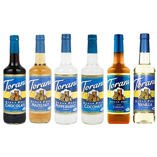 Torani Sugar Free Holiday Asst 6 Favorites 25.4 Ounce Pack 6 C