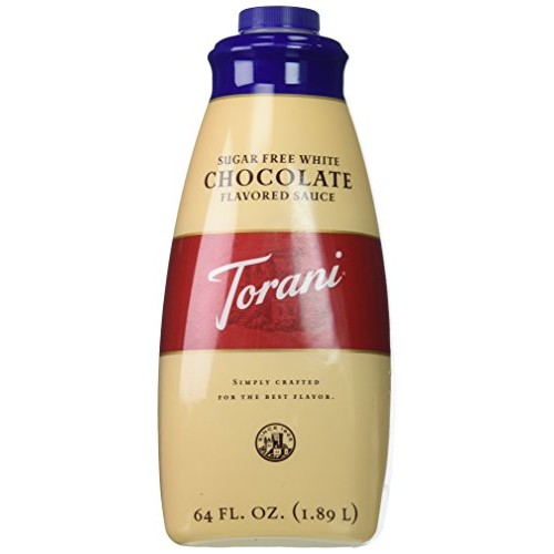 Torani Sugar Free White Chocolate Sauce, 64 Ounce